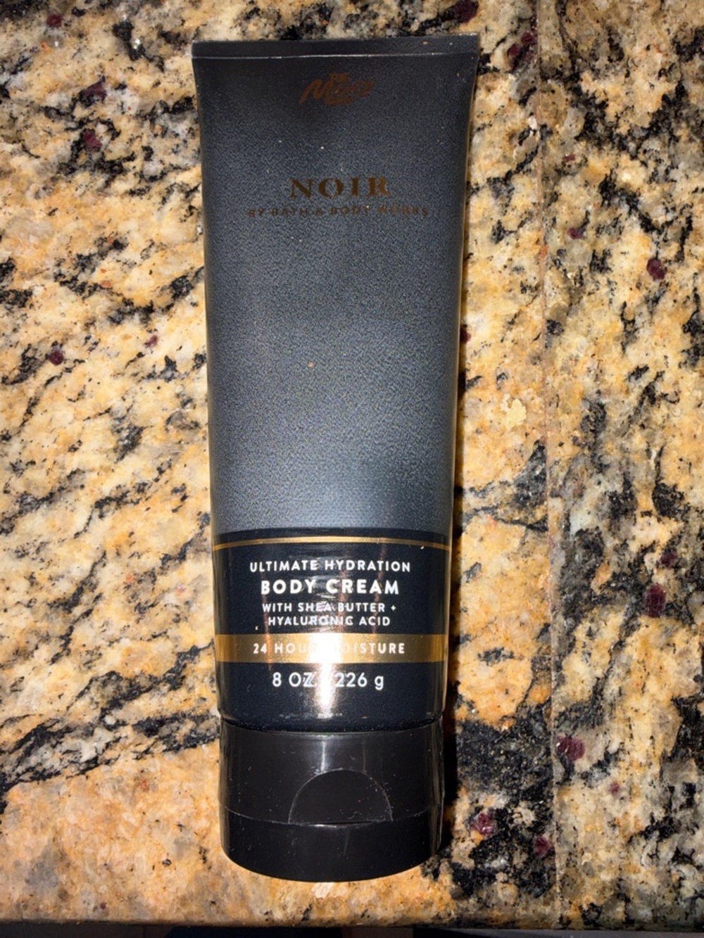Bath & Body Works Noir Hydration Body Cream - Black with Gold Accents